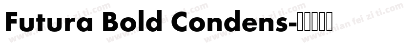 Futura Bold Condens字体转换